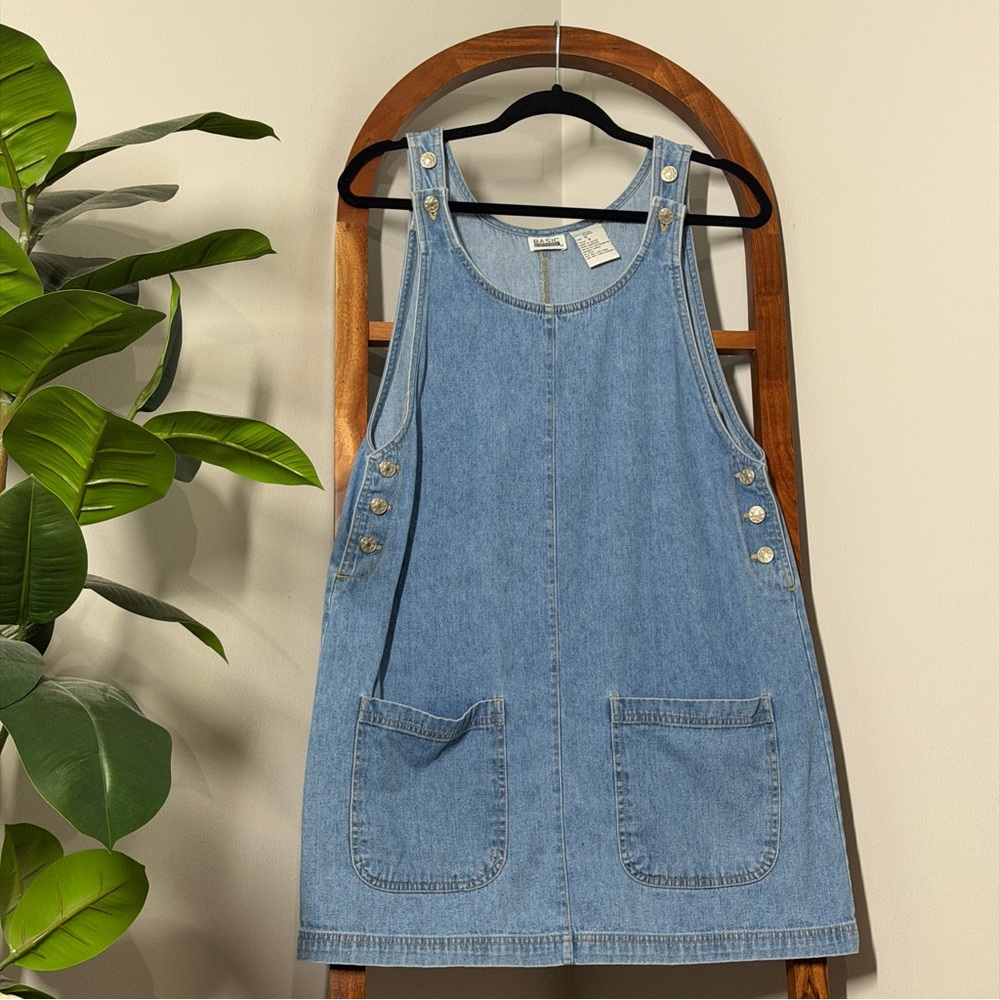 Vintage Blue Denim Mini Dress